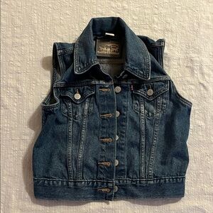 Levi's Classic Blue Denim Vest
